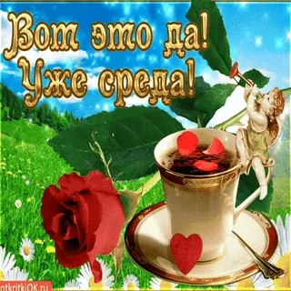 3️⃣ Вот это да! Уже среда! whatsapp sticker