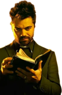 ✝ Jesse Custer Preacher Predicador, Sacerdote, Serie de TV, Cómic whatsapp sticker