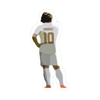 🔟 Luka Modrić MODRIC
10 fútbol, jugador, fútbol, deporte, camiseta whatsapp sticker