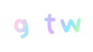 💜 gtw gtw, adesivo, texto, pastel telegram sticker