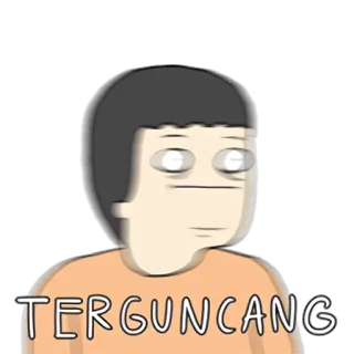 😳 TERGUNCANG Dessin animé, Choqué, Expression, Animé, Meme telegram sticker