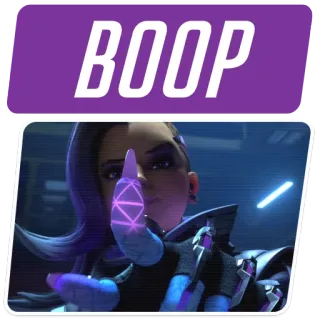 👆 Sombra Overwatch BOOP Sombra, Overwatch, video game, character, boop whatsapp sticker