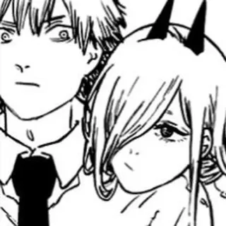 🙁 Denji Chainsaw Man anime, manga, Chainsaw Man, Denji, Power telegram sticker
