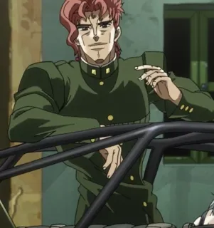 🌟 Noriaki Kakyoin JoJo's Bizarre Adventure Anime, Noriaki Kakyoin, JoJo's Bizarre Adventure, Personnage, Manga telegram sticker