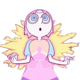 🤩 Pearl Steven Universe kartun, karakter, mutiara, Steven Universe, animasi whatsapp sticker