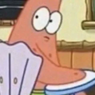 🍨 Patrick Star Spongebob Squarepants patrick, stella, spongebob, cartoni animati, stupido, divertente telegram sticker