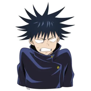 😡 Megumi Fushiguro Jujutsu Kaisen Anime, Manga, Megumi Fushiguro, Jujutsu Kaisen, Sticker, Dibujo animado whatsapp sticker