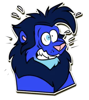 Cobalt Lion telegram stickers