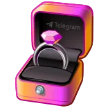 π Telegram ring, aanzoek, juwelen, diamant, telegram, verloving, bruiloft whatsapp sticker