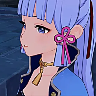 ❄️ Kamisato Ayaka Genshin Impact Anime, Video game, Genshin Impact, Kamisato Ayaka, Karakter, Perempuan telegram sticker