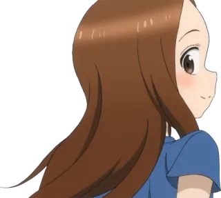 🙂 Takagi Karakai Jouzu no Takagi-san Anime, Chica, Dibujo animado, Japonés, Lindo telegram sticker