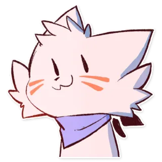 🙂 cat, cartoon, sticker, cute, kawaii telegram sticker