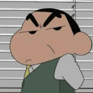 💈 Hiroshi Nohara Crayon Shin-chan 만화, 캐릭터, 아빠, 애니메이션, 웃긴 whatsapp sticker