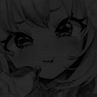 🎧 Anime, Ragazza, Estetica, Scuro, Arte telegram sticker