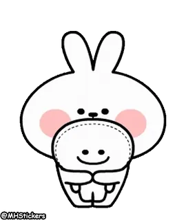 😋 @MHStickers 토끼, 귀여운, 스티커 telegram sticker