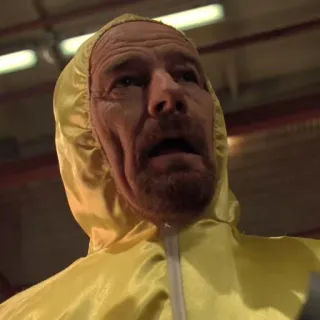 🧪 Walter White Breaking Bad Walter White, Breaking Bad, meth, cook, crime, hazmat suit telegram sticker