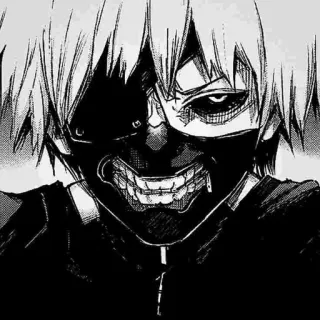 ❤️ Ken Kaneki Tokyo Ghoul anime, manga, ghoul, mask, kaneki whatsapp sticker