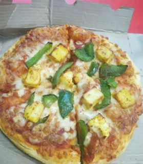 🍕 Pizza, Essen, Käse, Vegetarisch, Paneer, Grüne Paprika telegram sticker