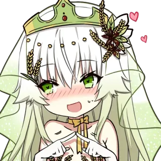 😳 Anime, Dễ thương, Nhân vật, Kawaii, Minh họa, Nghệ thuật kỹ thuật số telegram sticker