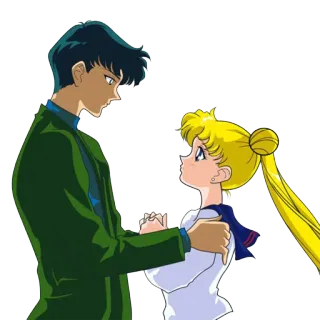 😍 Sailor Moon アニメ, 漫画, セーラームーン, マンガ, ロマンチック telegram sticker