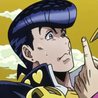 😳 Josuke Higashikata JoJo's Bizarre Adventure anime, manga, jojo, josuke, diamond is unbreakable telegram sticker