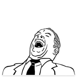 😂 Laughing guy meme มีม, หัวเราะ, ตลก, หัวเราะ telegram sticker