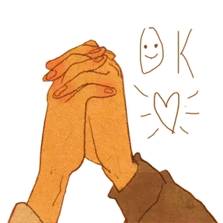 🖐 OK ok, tangan, persetujuan, kesepakatan whatsapp sticker