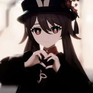 💗 Hu Tao Genshin Impact Hu Tao, Genshin Impact, Anime, Jeu vidéo, Coeur, Mignon whatsapp sticker