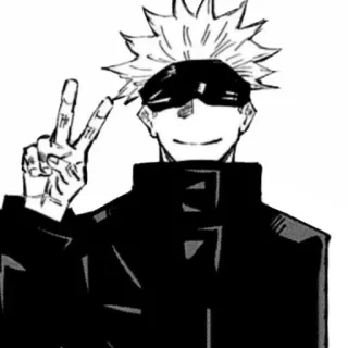 😊 Satoru Gojo Jujutsu Kaisen Anime, Gojo, Jujutsu Kaisen, Manga, Postać telegram sticker