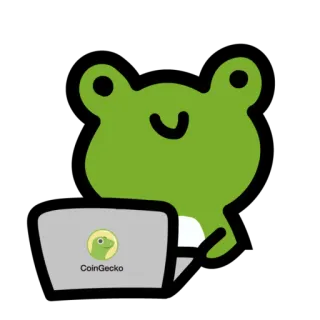 💻 CoinGecko rã, cripto, Coingecko, animal, computador telegram sticker