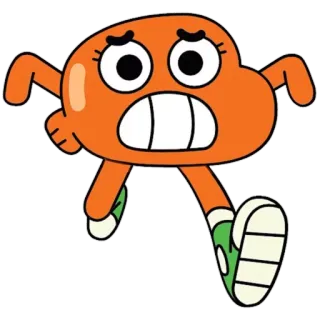 😨 Darwin Watterson The Amazing World of Gumball Dibujos animados, Pez, Naranja, Darwin, Animado whatsapp sticker