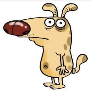 😳 cane, cartone animato, animale, animale domestico, divertente, illustrazione whatsapp sticker