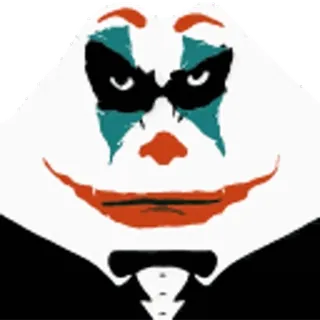 🤡 The Joker 악당, 광대, 조커, DC 코믹스, 만화 캐릭터, 악 whatsapp sticker