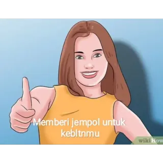 😀 Memberi jempol untuk kebltnmu いいね, ジェスチャー, 承認, イラスト telegram sticker
