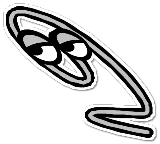 🖇 Клип, Скрепка, Мультфильм, Канцелярские товары, Персонаж telegram sticker