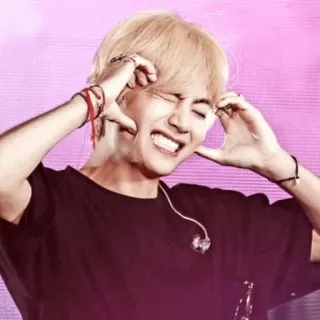 ❤️ V V, BTS, Kpop, Pop Coreano, Cantor, Artista telegram sticker