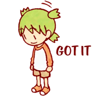 😄 GOT IT character, cartoon, got it, text, sticker telegram sticker