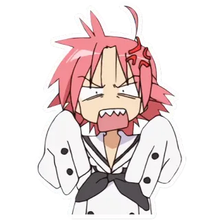 😡 Anime, Wütend, Verärgert, Cartoon, Genervt, Irritiert telegram sticker
