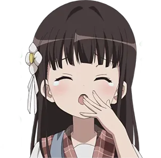 🥱 Anime, Chica, Llorando, Feliz, Lloroso, Lindo, Dibujo animado, Manga whatsapp sticker