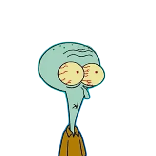 😵 Squidward Tentacles SpongeBob SquarePants thaddäus, spongebob, zeichentrick, nickelodeon, charakter whatsapp sticker