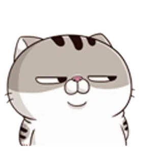 😇 Katze, Aufkleber, Cartoon, Tier telegram sticker