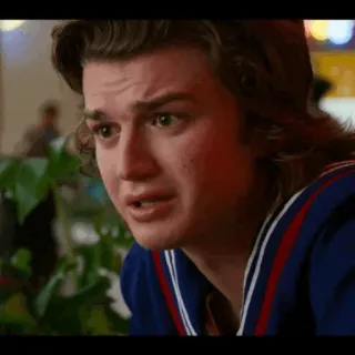 ♠️ Steve Harrington Stranger Things steve harrington, stranger things, serie, traurig, verärgert whatsapp sticker