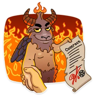 Sly Baphomet telegram stickers