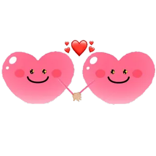 😍 corazones, amor, dibujos animados, kawaii, amistad, lindo telegram sticker