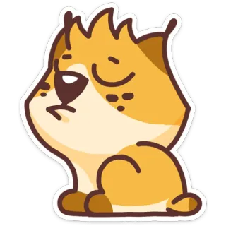 😐 Katze, Tier, süß, Haustier, Aufkleber, Cartoon telegram sticker