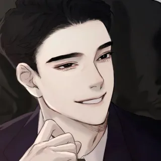 🧋 man, portrait, art, illustration, character, digital art, handsome telegram sticker