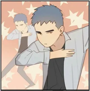 💦 Dab, Anime, Dibujos animados, Estrellas whatsapp sticker