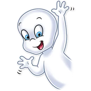 👋 Casper the Friendly Ghost Cartoon, Geist, Freundlich, Casper telegram sticker