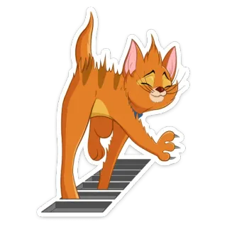 😳 Oliver Oliver & Company mèo, cam, mèo con, Disney, Oliver và những người bạn, phim hoạt hình telegram sticker