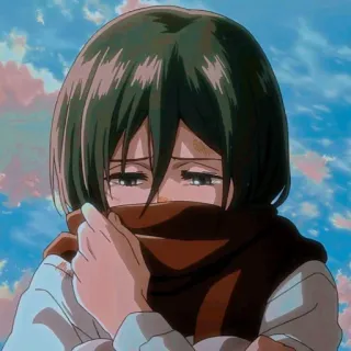 Mikasa Ackerman - @sereexena telegram stickers